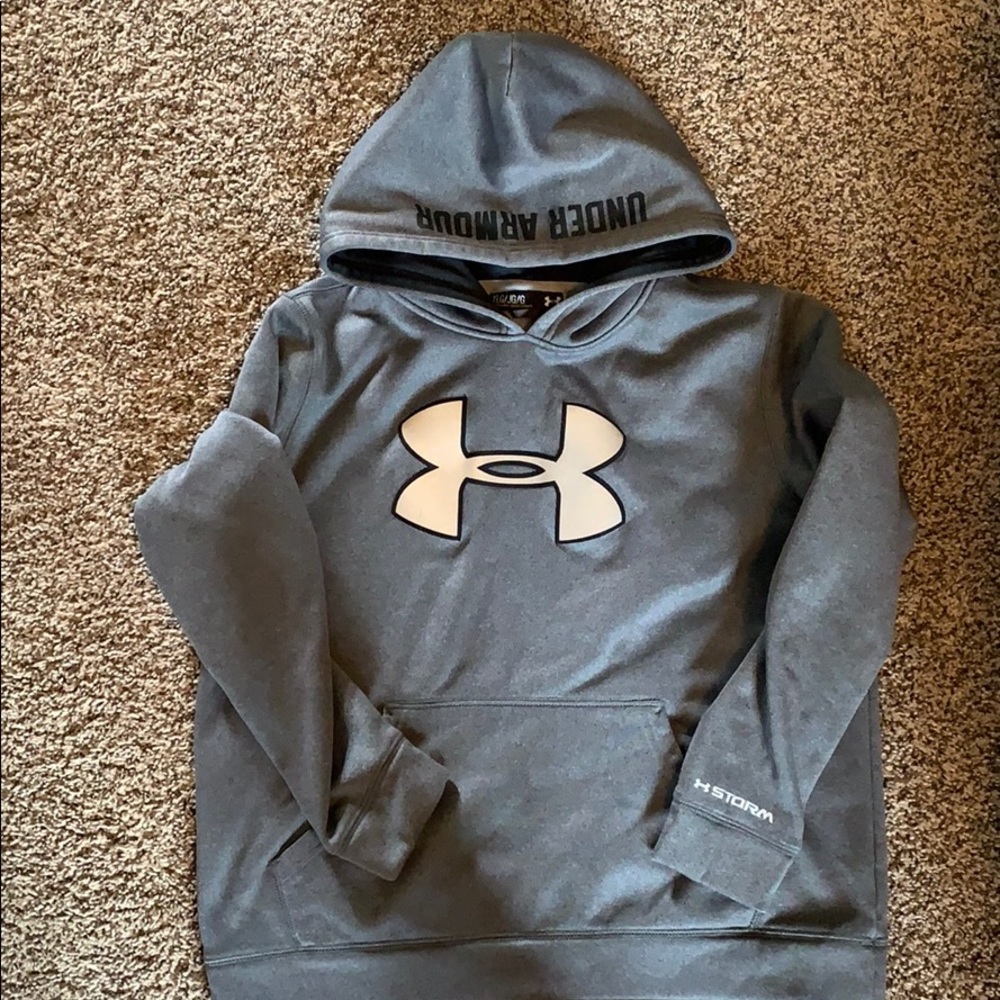 Under Armour Youth large grey hoodie